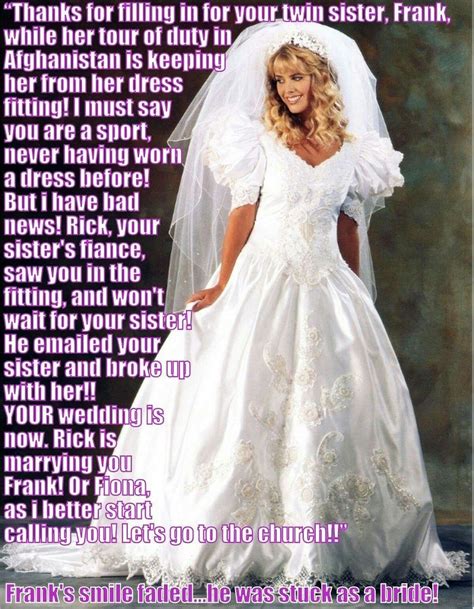 Marcie Strang was a very happy young lady. . Forced to wear a wedding dress story